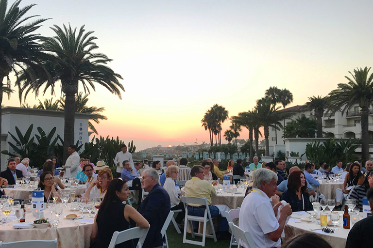 Healthtac west 2018 dinner at sunset 