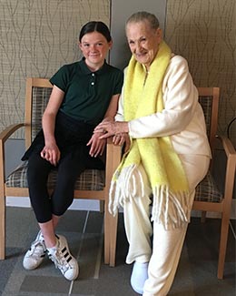 Skylar Schlenker with Maggie Kilty, first female to work for Warner Brothers
