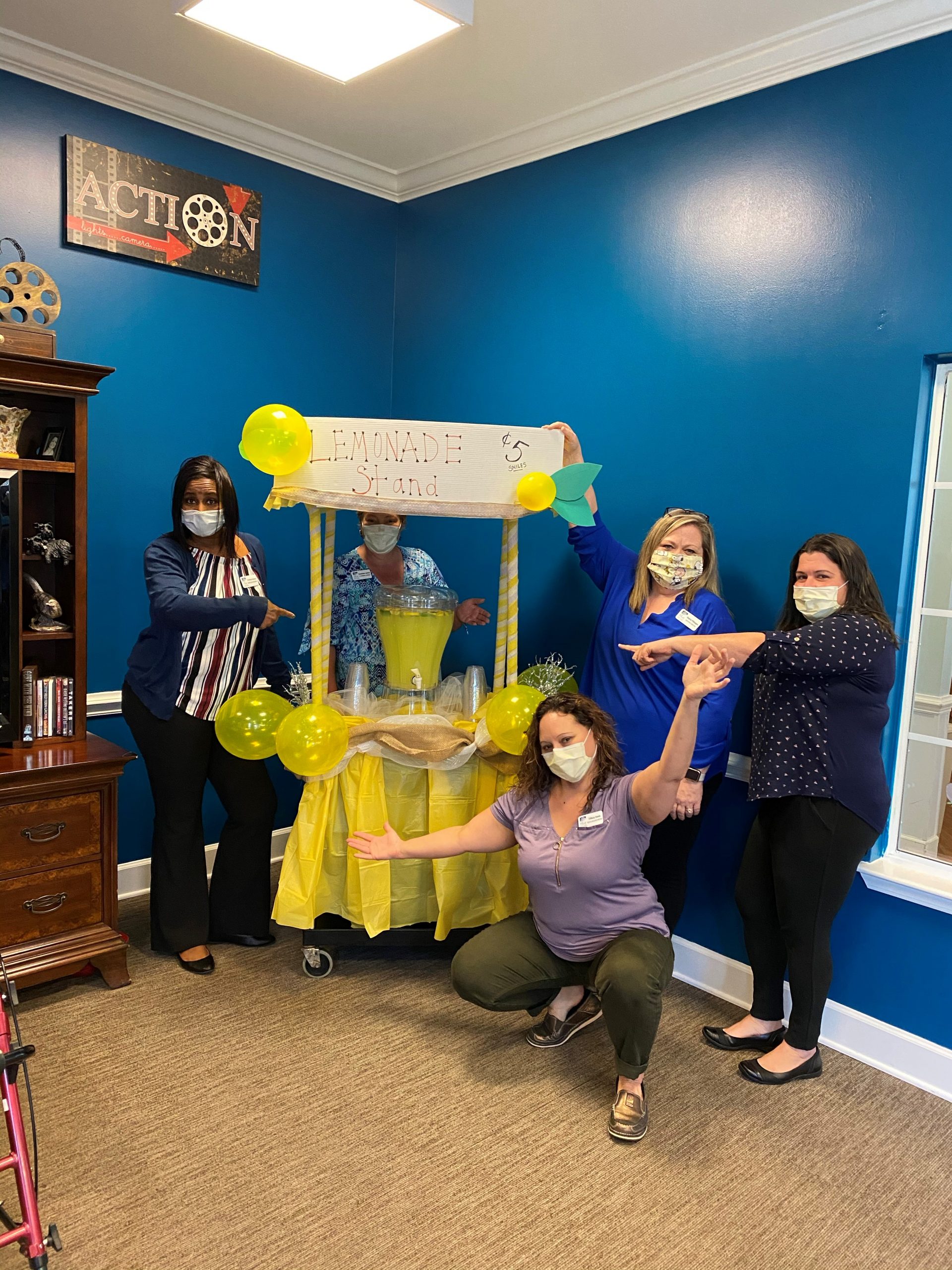 Charter senior living staff bringing life to their community