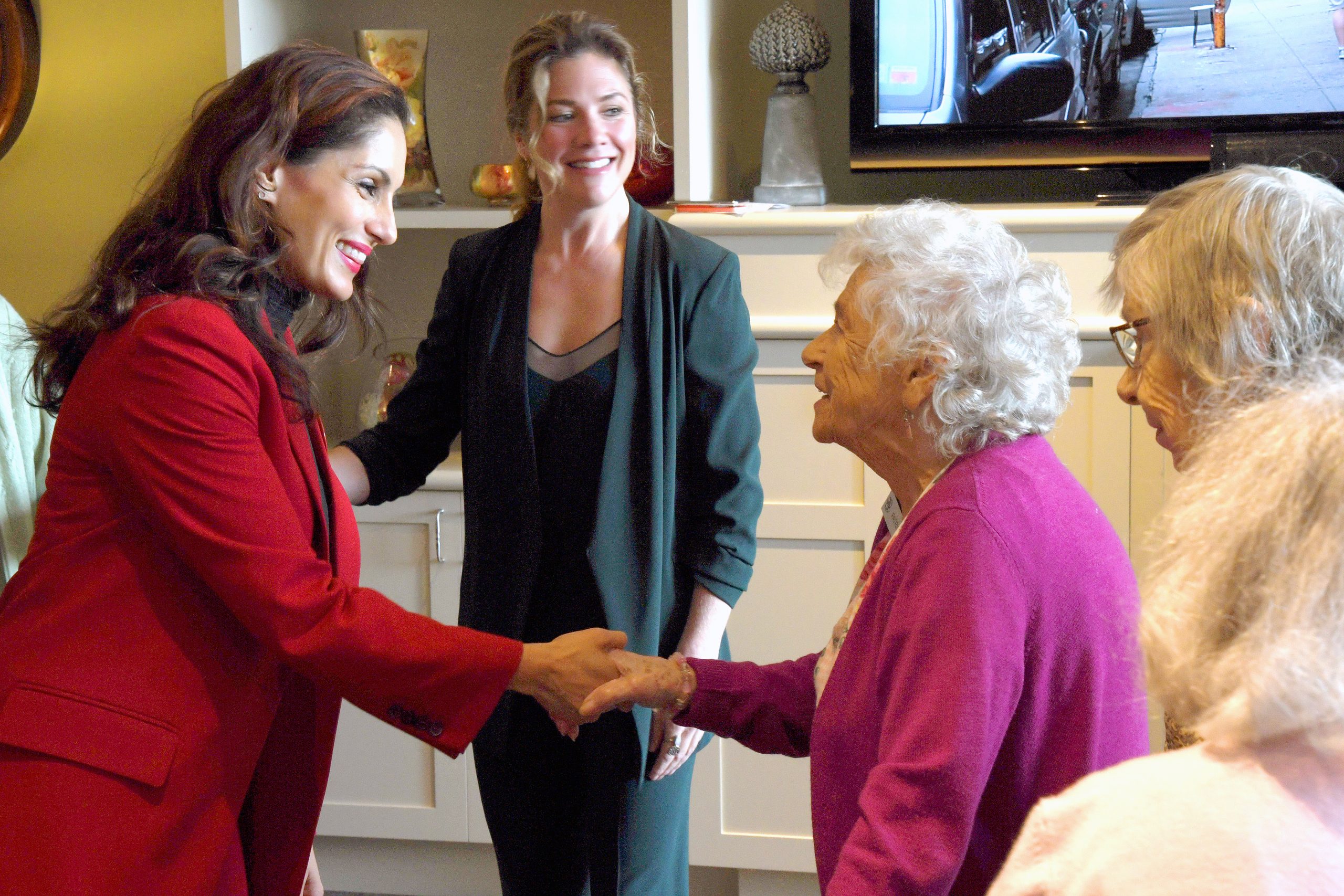 Neelam Brar visiting senior homes with Sophie Trudeau, the first lady of Canada