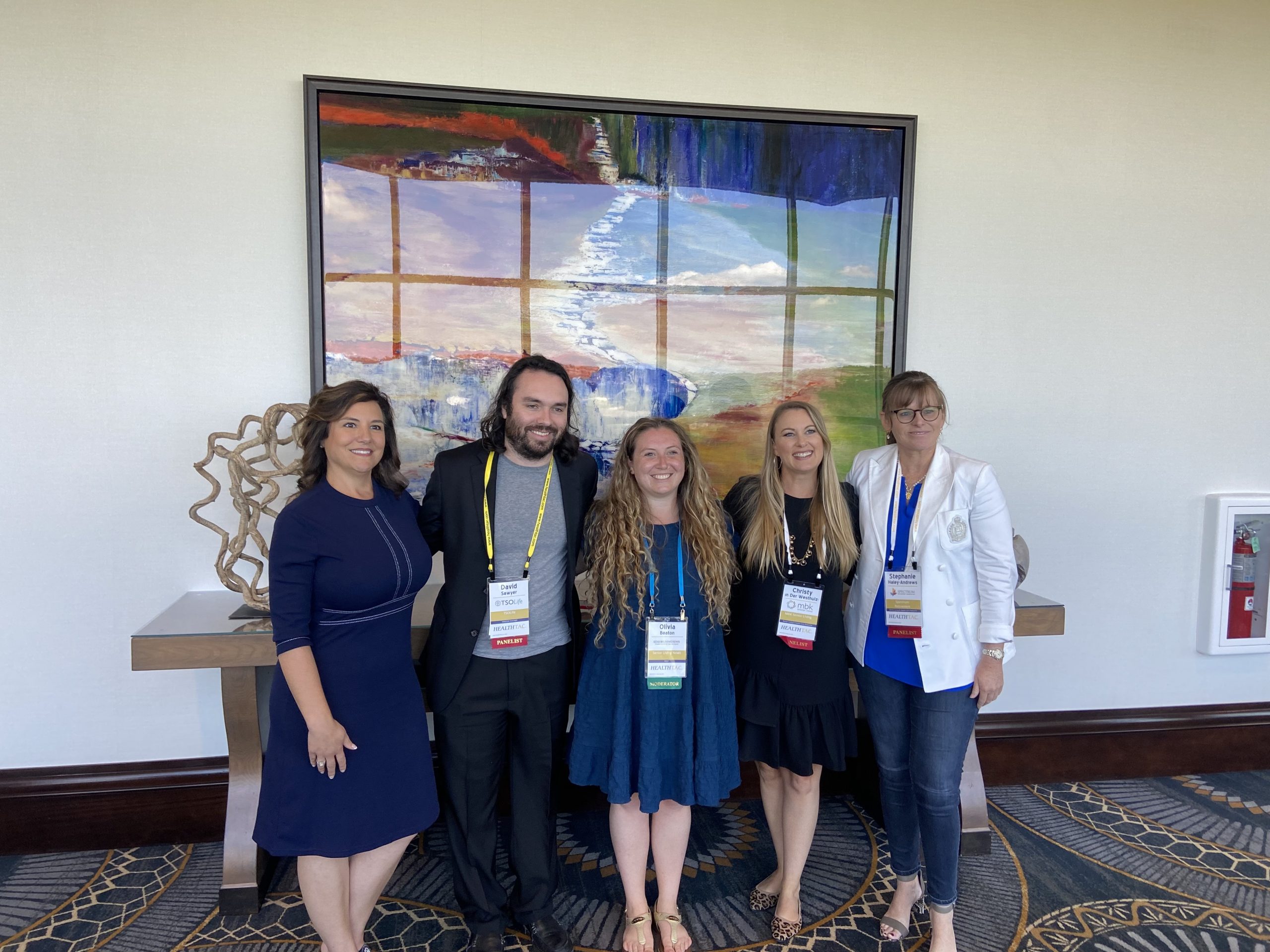 Shannon Watson, David Sawyer, Olivia Beaton, Christy Van Der Westhuizen, and Stephanie Haley-Andrews