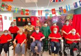 Korean residents posing for a photo for International Day