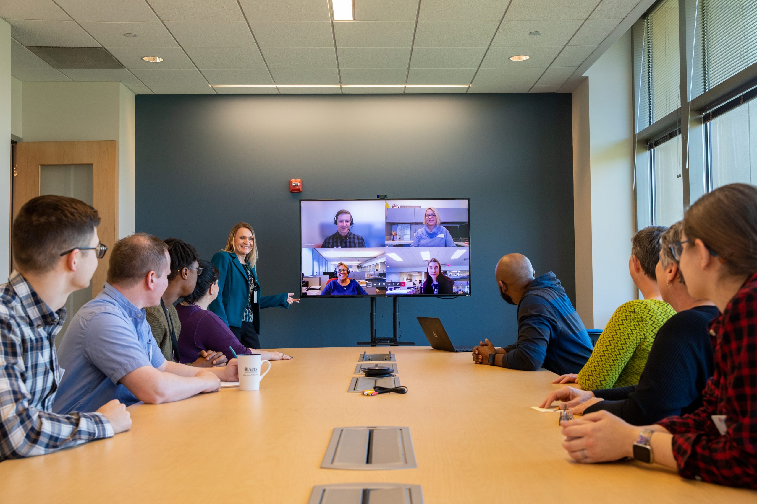 Employees paying attention during a workforce development workshop