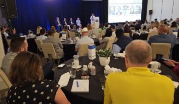 PANEL HW25 ABCs l r onstage Eric Gruber Colin Marshall DanielParez HeatherTerhark 1