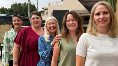 From left, Marcia Miranda, Heidi McLester, Verna Chisman, AJ Cipperly and Jaime Cobb-Tinsley.